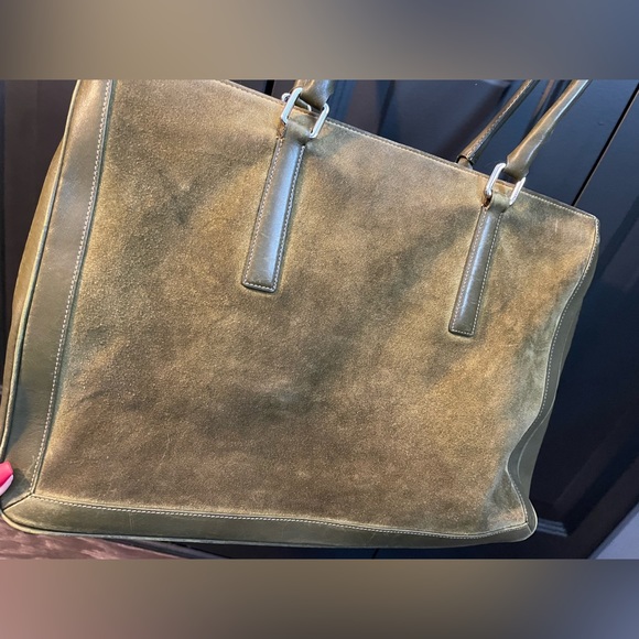 COACH Olive Green Suede Purse (Used) - Picture 4 of 13
